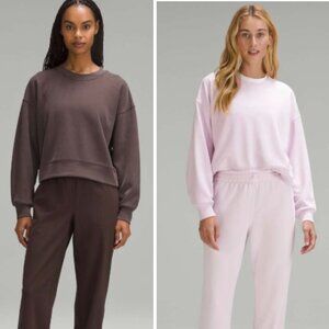 x2 - Lululemon Ribbed Softstreme Perfectly Oversized Cropped Crew